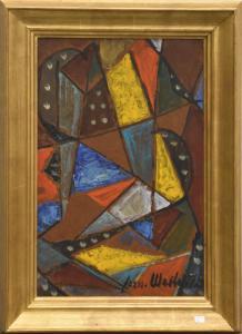 WESLY Fernand 1894-1983,Abstraction géométrique,Rops BE 2019-02-24