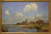 WESSELING Hendrik Jan 1881-1950,Dorp aan een rivier,Venduehuis NL 2012-12-12