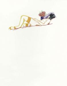 WESSELMANN Tom 1931-2004,Steel Drawing/Nude with Bouquet and Stockings #6,1985,Christie's 2002-09-26