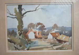 WESSON Edward,A view of farm buildings near Pulborough,Bellmans Fine Art Auctioneers 2010-10-06