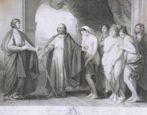 WEST Benjamin 1738-1820,Alfred III odwiedza Williama d' Albanac,Rempex PL 2014-08-27
