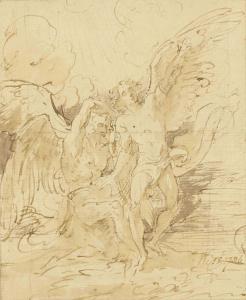 WEST Benjamin 1738-1820,Daedalus and Icarus,1796,Christie's GB 2011-07-05