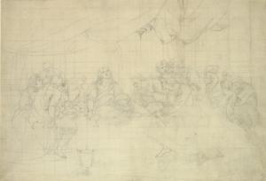 WEST Benjamin 1738-1820,Study for 'The Last Supper',1784,Christie's GB 2007-11-21