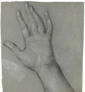 WEST Benjamin 1738-1820,Study for the left hand of 'The Woman clothed with,Christie's GB 2007-11-21