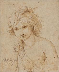 WEST Benjamin 1738-1820,Study of a nymph,1786,Sotheby's GB 2023-07-06