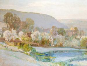 WEST Joseph Walter 1860-1933,Thus Spring came stealing up expectant valleys, ea,Tennant's 2023-11-11