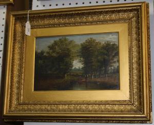 West R.W 1800-1800,Landscape with Two Figures by a River Bank,Tooveys Auction GB 2010-11-02