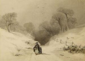 West R.W 1800-1800,Snow Scene,Keys GB 2009-04-03