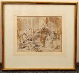 WEST Samuel 1810-1867,Family in an Interior,Simon Chorley Art & Antiques GB 2019-09-17
