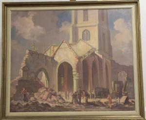 WEST Waldron 1904-1994,The passing of St. Andrew's Church, Worcester,Tennant's GB 2020-03-06