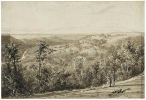 WESTALL William 1781-1850,A distant view of Riveaulx Abbey, in the Rye Valle,Christie's 2022-03-24