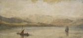WESTALL William 1781-1850,Boats in a lakeland landscape,1818,Bonhams GB 2008-12-10