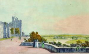 WESTALL William 1781-1850,Windsor Castle, on the Terrace,John Nicholson GB 2016-06-15