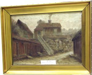 WESTBERG Victoria 1859-1941,Bygata.,Auktionskompaniet SE 2007-04-15