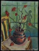 Westbrook Walter E,still-life study of flowers in a vase position,1948,Anderson & Garland 2018-01-25