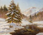 WESTCHILOFF Constantin Alexandrovich 1877-1945,Snowy Landscape,William Doyle US 2019-03-12