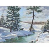 WESTCHILOFF Constantin Alexandrovich 1877-1945,Winter Landscape,Clars Auction Gallery US 2023-02-10