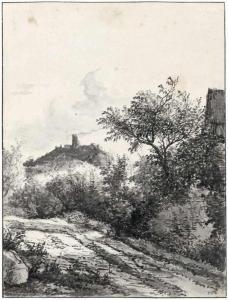 WESTENBERG George Pieter 1791-1873,Landschaft mit kleinem Waldweg,Galerie Bassenge DE 2019-11-29