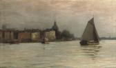 WESTENDORP Fritz 1867-1926,The city of Dordrecht with the Groothoofdspoort,Christie's GB 2008-02-27