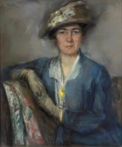 WESTENDORP OSIECK Betsy 1880-1968,A portrait of Lizzy Ansingh (1875-1959),1916,Venduehuis 2023-11-16