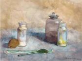 WESTENDORP OSIECK Betsy,Stilleven met groene lepel: apothecary jars with a,Christie's 2005-06-14