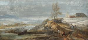 WESTENGARD FOSIE JOHANNE 1726-1764,Landskap med djur och figurstaffage,1744,Bukowskis SE 2010-06-01