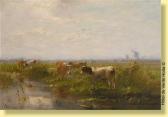 WESTERBEEK Cornelis I 1844-1903,Troupeau sur fond de moulin,1893,Horta BE 2007-03-19