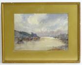 WESTON Alice E 1900-1900,A harbour scene with moored fishing boats,20th century,Claydon Auctioneers 2021-12-29