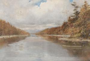 WESTON James Louis 1865-1922,Landscape With Hunter,Brunk Auctions US 2012-07-14