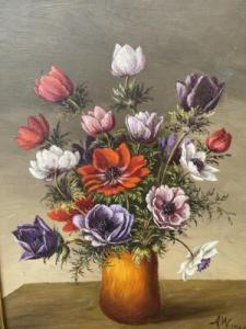 WESTPHAL Anna 1858-1950,Still life with flowers,1948,Bruun Rasmussen DK 2022-01-27