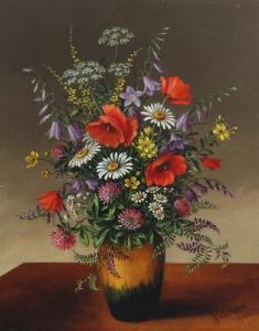 WESTPHAL Anna 1858-1950,Two still lifes with flowers,1940/1937,Bruun Rasmussen DK 2022-01-13