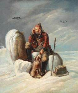 WESTPHAL Friedrich 1804-1844,A vagabond with his dog at a megalithic tomb,Bruun Rasmussen 2019-03-18