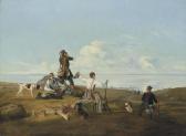 WESTPHAL Friedrich 1804-1844,The Huntsmen's rest,1843,Christie's GB 2012-06-12