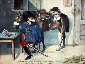 WESTREICHER R 1800-1900,Cavalier with his horse,Warren & Wignall GB 2012-04-18