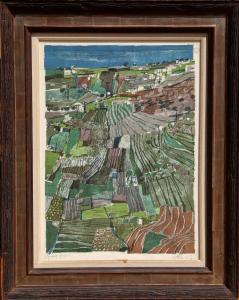 WETLI Hugo 1916-1972,Landschaft des Lavaux am Genfersee,1963,Ro Gallery US 2023-05-09