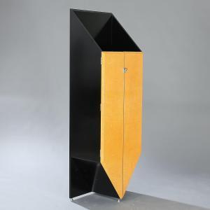 WETTERGREN Klaus 1946,Sculptural cabinet of black lacquered wood,Bruun Rasmussen DK 2012-02-13