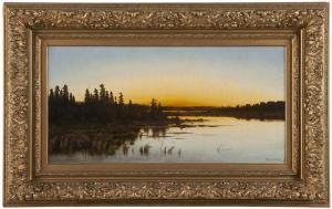WEX Willibald 1831-1892,Marsh landscape,John Moran Auctioneers US 2013-02-05