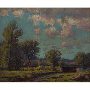 WEYGANDT John H. 1869-1951,Landscape with a Stream,Treadway US 2017-09-16