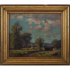 WEYGANDT John H. 1869-1951,Landscape with a Stream, New Hope, Pennsylvania,Treadway US 2014-03-08