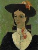 WEYHE E.O,Girl with Hat,Kodner Galleries US 2013-09-26