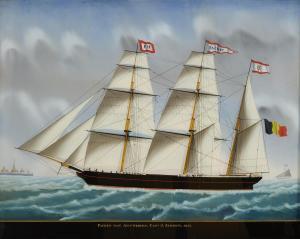WEYTS Carolus Ludovicus 1828-1875,The packet ship Van Antwerpen,1857,Bonhams GB 2016-01-28