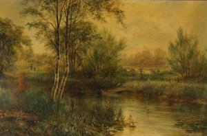 WHALE Robert Heard 1857-1906,Landscape,1889,California Auctioneers US 2017-01-29