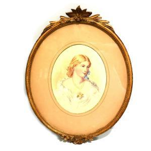 WHATLEY Henry 1842-1901,Portrait of Lady, head and shoulders,Gilding's GB 2023-05-03