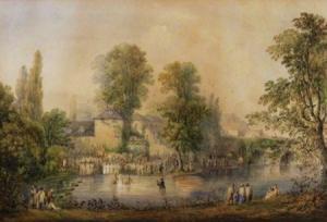 WHEATLEY WILLIAM WALTER,A SERVICE OF BAPTISM BEING CONDUCTED IN A RIVER BY,1841,Sworders 2009-11-24