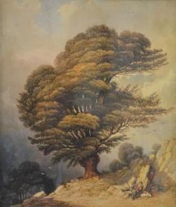WHEATLEY WILLIAM WALTER 1811-1885,The old yew tree, 
Bromley Combe, 
,Fieldings Auctioneers Limited 2015-11-14