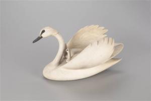 WHEELER Charles E Shang 1872-1949,Swan with Two Cygnets,1938,Copley US 2022-07-14