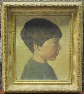 WHEELER Charles Thomas 1892-1974,'Robin' (Half Length Profile Portrait,20th century,Tooveys Auction 2022-01-18
