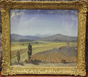 WHEELER Charles Thomas,Continental Landscape, probably Spain,1958,Tooveys Auction 2022-01-18