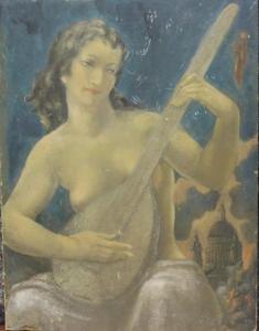 WHEELER Charles Thomas 1892-1974,Muse of the Lute,20th century,Tooveys Auction GB 2022-01-18