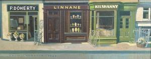 WHEELER Colin V 1919-2012,Shopsfronts in County Clare, Ireland,International Art Centre 2023-10-03